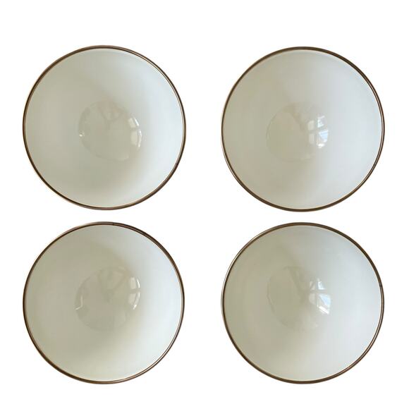 Brand New Mackenzie-Childs Sterling Check Ice Cream Dishes Set of 4 - Picture 8 of 15